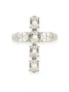 Dolce & Gabbana Rhinestone-embellished Ring In Silver