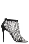 Dolce & Gabbana Rhinestone-embellished Satin Pumps In Black
