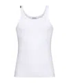 Dolce & Gabbana Dg White Cotton Tank Top