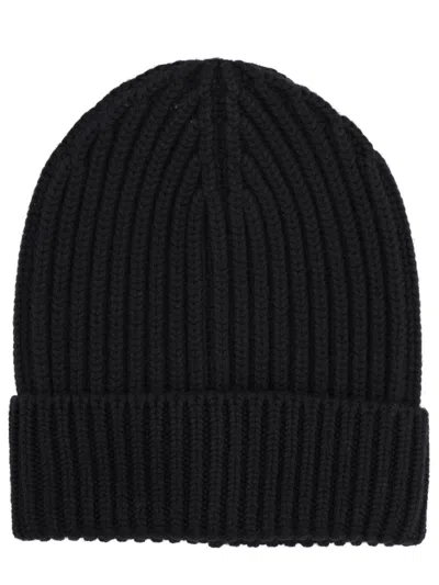 Dolce & Gabbana Rib Wool Beanie In Black