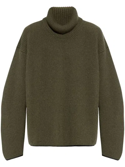 Dolce & Gabbana Rib Wool Jumper In Green