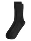 Dolce & Gabbana Ribbed Ankle-height Socks In Black