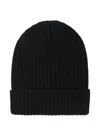 Dolce & Gabbana Ribbed-knit Turn-up Beanie In Black
