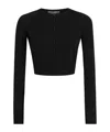 Dolce & Gabbana Long-sleeved Cardigan In Black