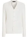 Dolce & Gabbana Ribbed Cardigan In Weiss