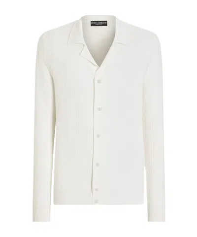 DOLCE & GABBANA DOLCE  GABBANA BUTTONED RIBBED CARDIGAN