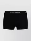 Dolce & Gabbana Elastic Waistband Underwear For Comfort In Black