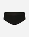 Dolce & Gabbana Logo-waistband Cotton Boxers In Black