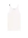 Dolce & Gabbana White Stripe Tank Top In White