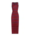 Dolce & Gabbana Ribbedbed Viscose Tank Top Dress In Red