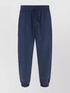 Dolce & Gabbana Ribbed Hems Jogger Style Monochrome Trousers