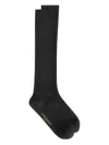 Dolce & Gabbana Ribbed Knee-high Socks In Black