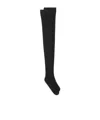 Dolce & Gabbana Ribbed Knee-high Socks In Black