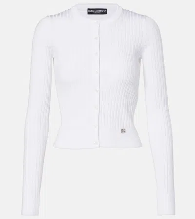 DOLCE & GABBANA RIBBED-KNIT CARDIGAN