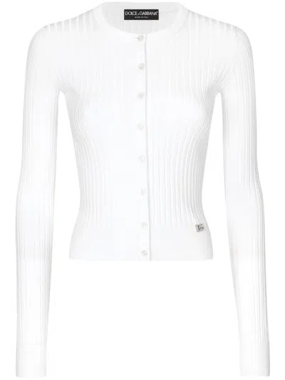 DOLCE & GABBANA RIBBED-KNIT CARDIGAN