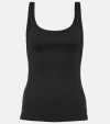 Dolce & Gabbana Ribbed-knit Cotton Tank Top In Nero