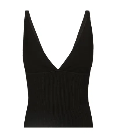 DOLCE & GABBANA DOLCE  GABBANA PLUNGING V-NECK KNITTED VEST