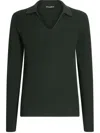 Dolce & Gabbana Cotton Knit Sweater In Green
