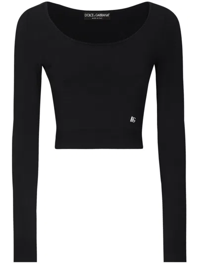 DOLCE & GABBANA RIBBED KNIT TOP