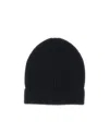 Dolce & Gabbana Ribbed-knit Turn-up Beanie In Black