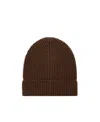 Dolce & Gabbana Ribbed-knit Turn-up Beanie In Brown