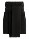 Dolce & Gabbana Virgin Wool Mini Skirt In Black