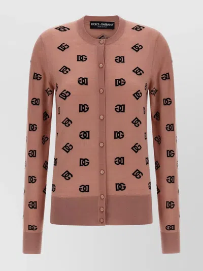 DOLCE & GABBANA RIBBED LONG SLEEVE CARDIGAN BY DG