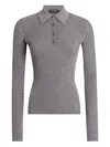 Dolce & Gabbana Ribbed Wool Pullover In Gray