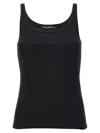 Dolce & Gabbana Ribbed Slim Black Tank Top