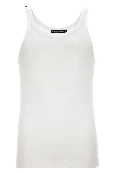 DOLCE & GABBANA DOLCE & GABBANA RIBBED TANK TOP