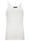 Dolce & Gabbana Ribbed Tank Top In White