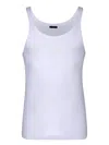 Dolce & Gabbana Jersey Tank Top In Bianco Ottico