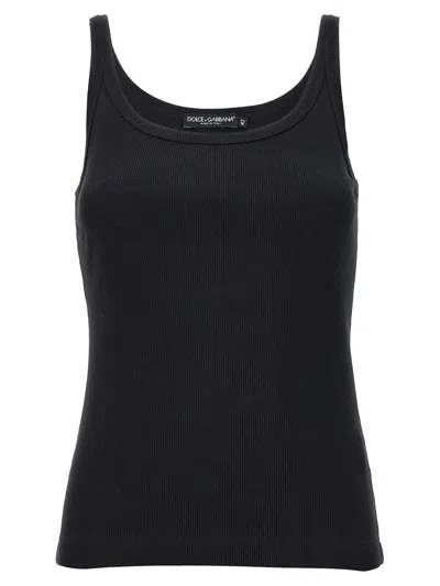 DOLCE & GABBANA DOLCE & GABBANA RIBBED TANK TOP