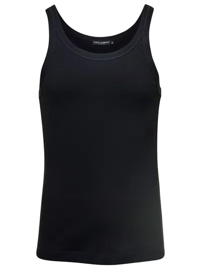 DOLCE & GABBANA DOLCE & GABBANA RIBBED TANK TOP