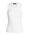 Dolce & Gabbana Ribbed Top In White