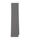 Dolce & Gabbana Ribbed Wool Scarf In Gray