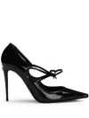 Dolce & Gabbana Mun Bow-embellished Patent Leather Pumps In Black