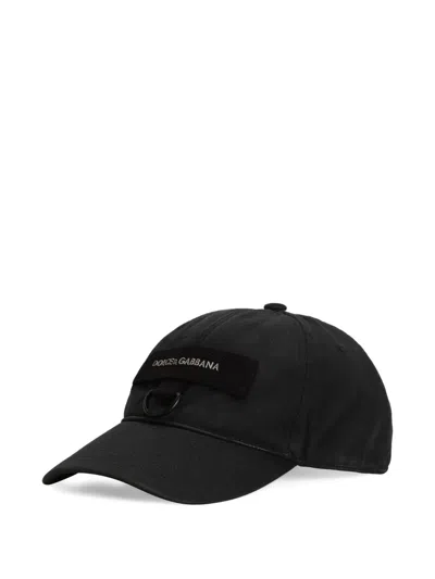 Dolce & Gabbana Ring Baseball Cap In Black