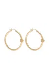 Dolce & Gabbana Dg Logo-charm Hoop Earrings In Gold