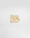 Dolce & Gabbana Ring With Rhinestone-detailed Dg Logo In ゴールド