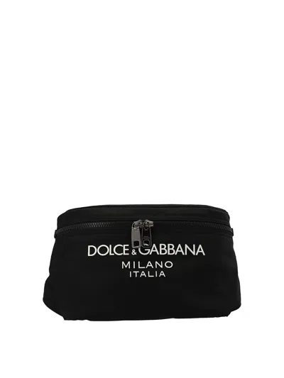 Dolce & Gabbana Logo Belt Bag In Black