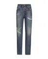 Dolce & Gabbana Jeans Im Distressed-look In Gray
