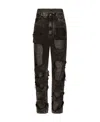 Dolce & Gabbana Straight-leg Jeans With Silk Twill Interior In Black