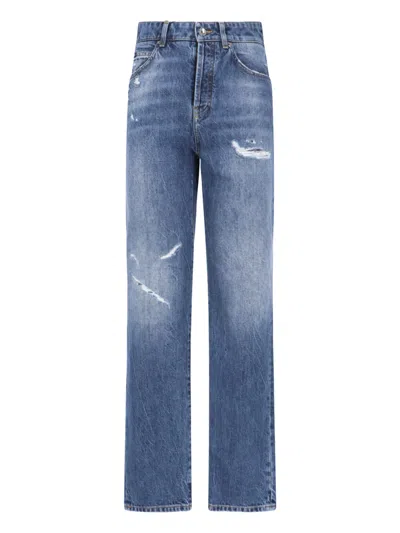 Dolce & Gabbana Ripped Jeans In Blue