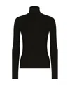Dolce & Gabbana Cashmere Turtle-neck Sweater In Black