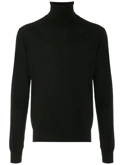 Dolce & Gabbana Roll-neck Cashmere Jumper In Schwarz