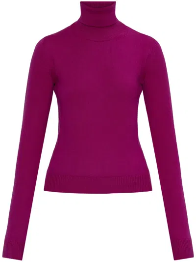 Dolce & Gabbana Roll-neck Wool Jumper In Pink