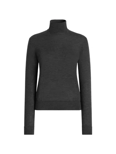 Dolce & Gabbana Roll-neck Sweater In Gray