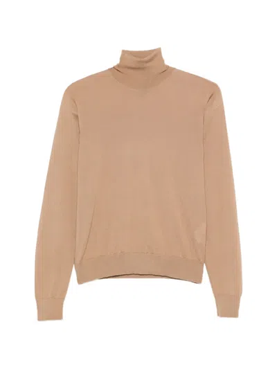 Dolce & Gabbana Roll-neck Sweater In Nude