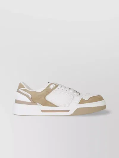 Dolce & Gabbana 'roma Blanc' Low-top Sneakers In Neutral
